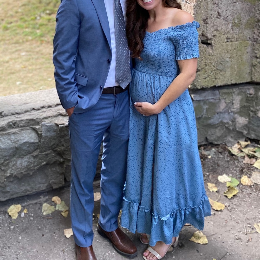 Blue maxi dress
